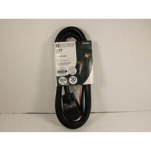Utilitech 4 PRONG 6 FT Dryer Cord 30 Amp 10 Gauge 125/250 Volt 0333552 *new*